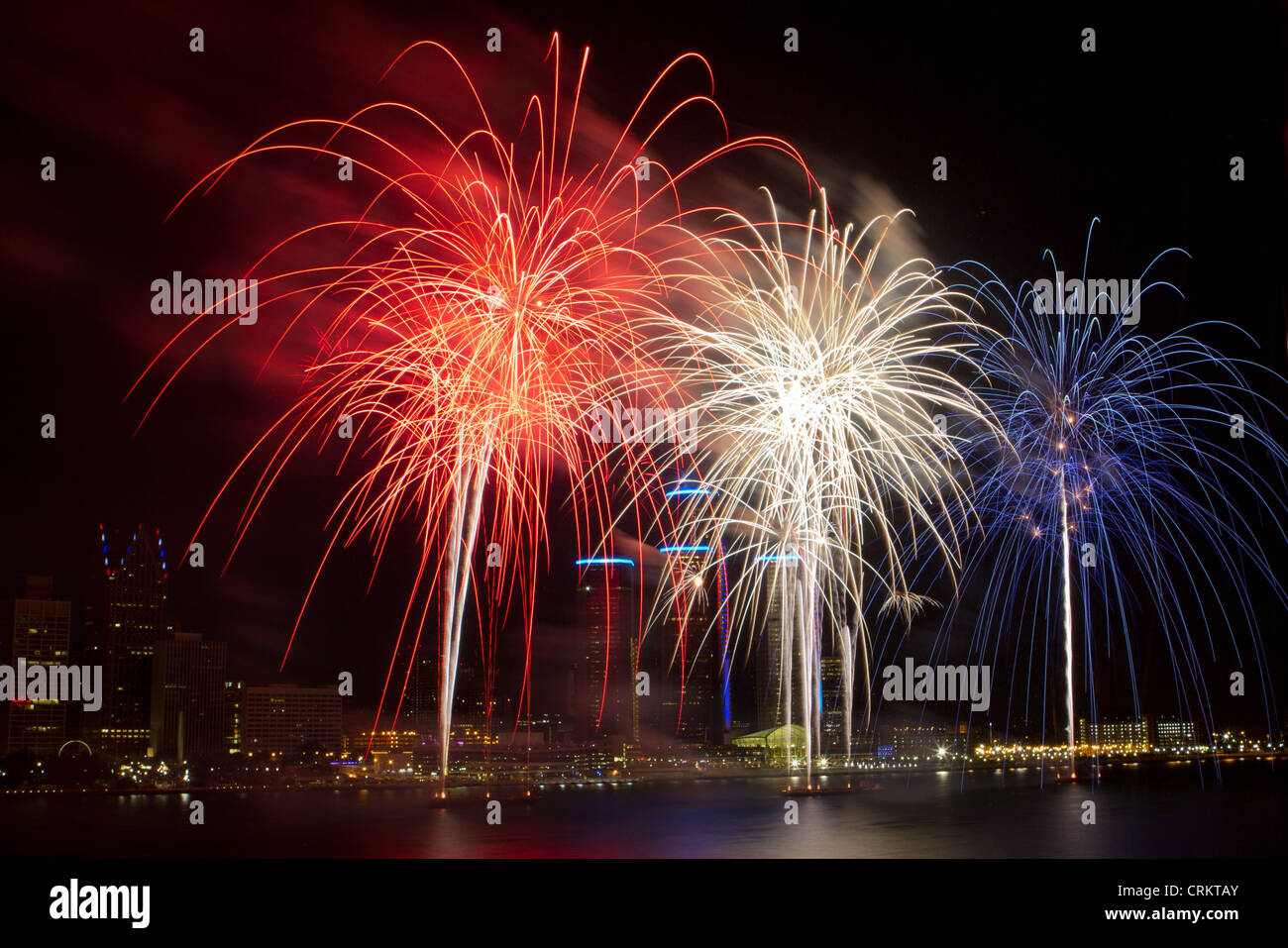 Target Fireworks International celebration between Windsor Ontario on