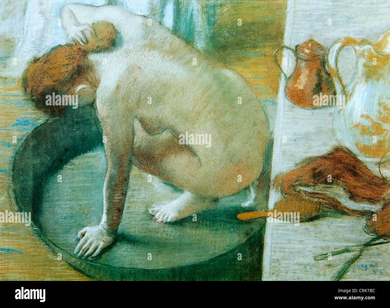 Edgar Degas – The Tub Stock Photo