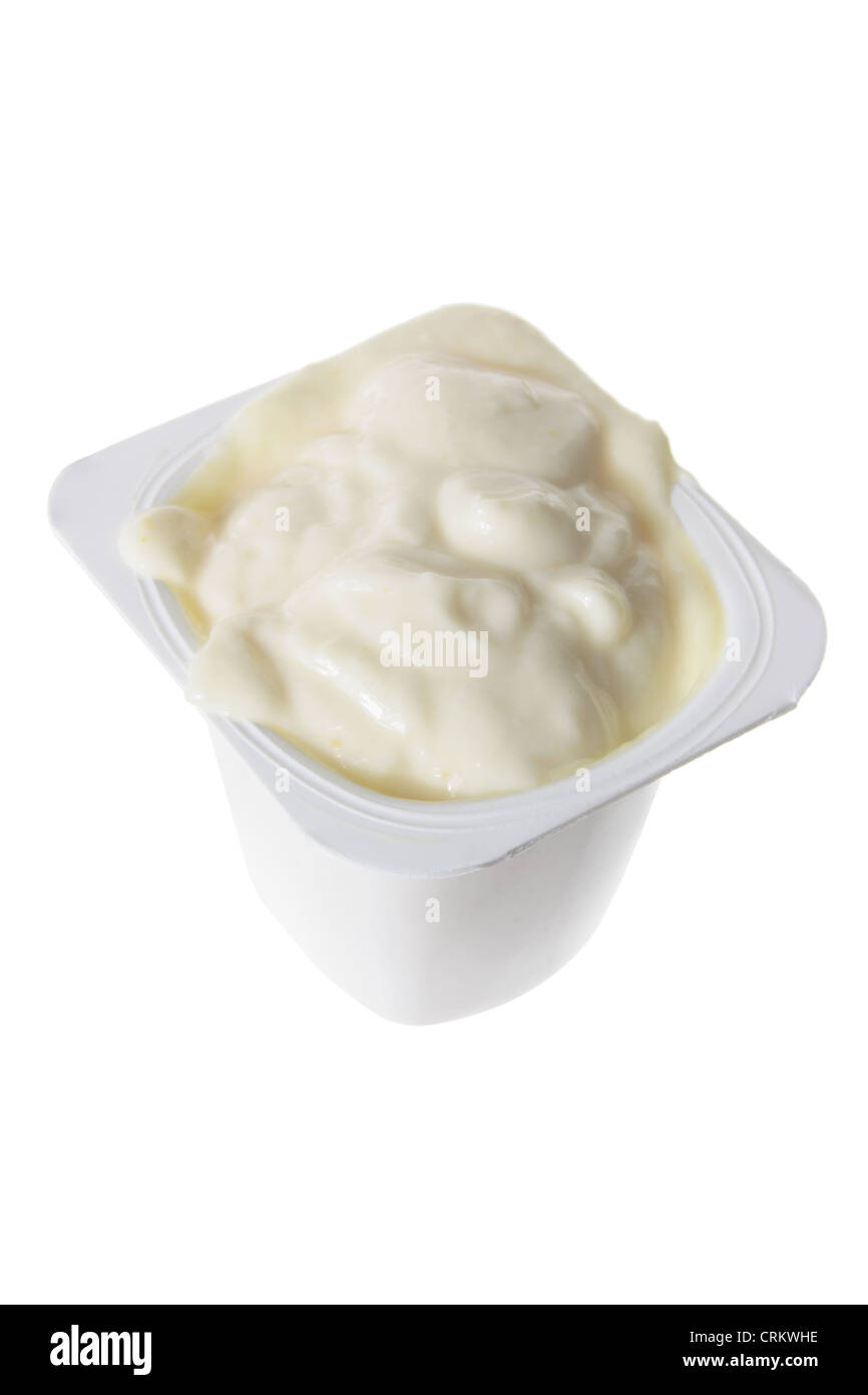 Tub of Yogurt Stock Photo