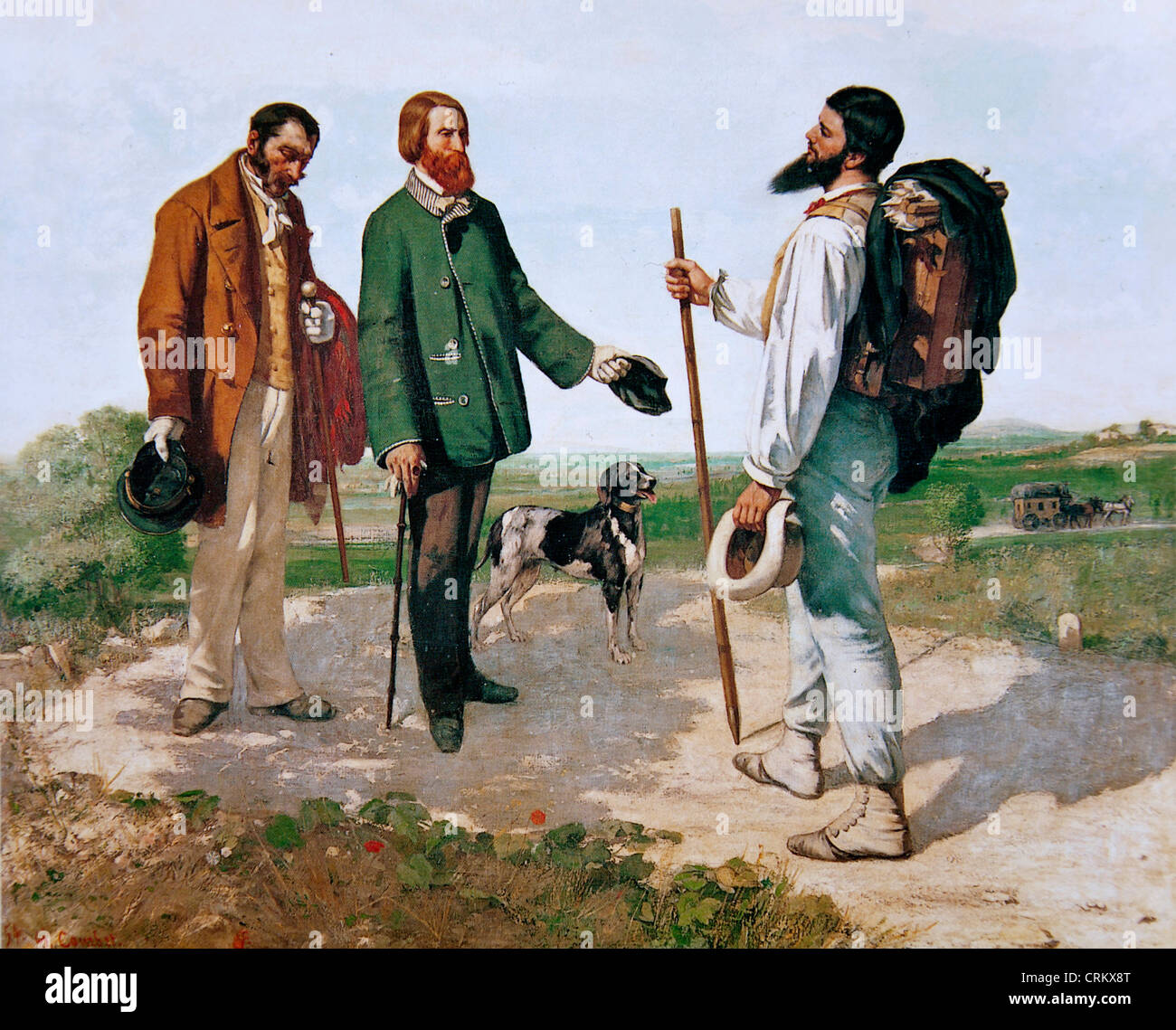 Gustave Courbet - Bonjour Monsieur Courbet Stock Photo