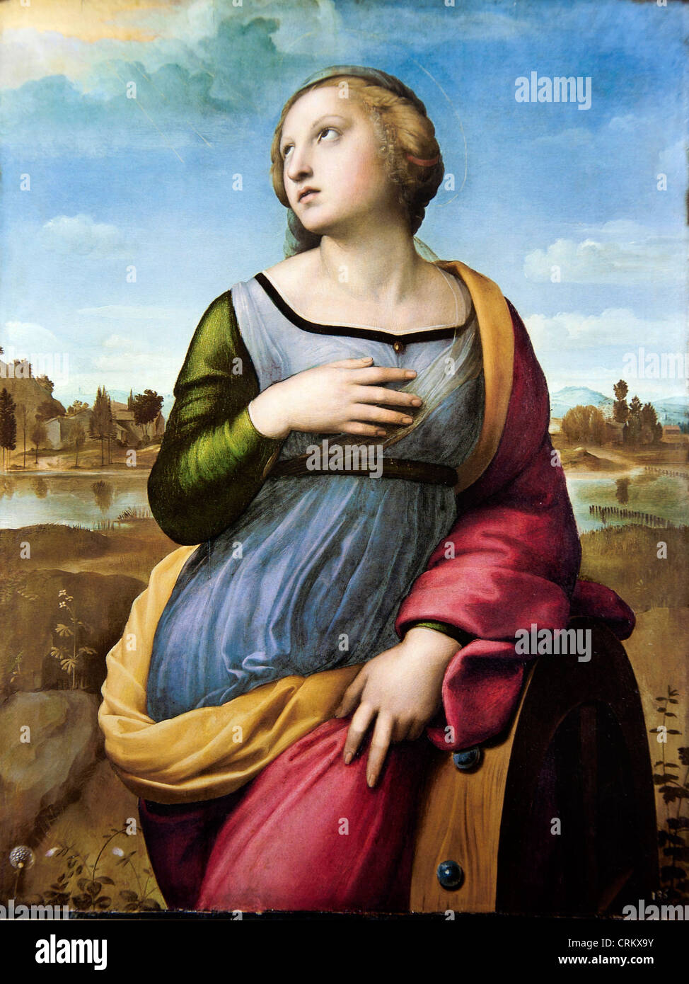 Saint Catherine of Alexandria - Raphael Stock Photo