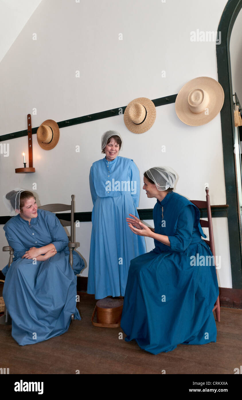 Kentucky, Shaker Village of Pleasant Hill, founded 1805, America's largest restored Shaker village Stock Photo