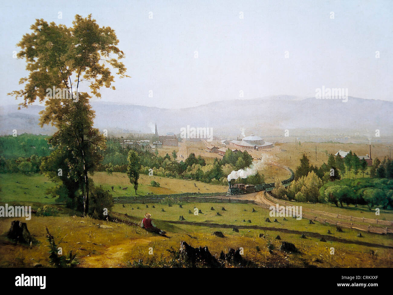 George Inness - The Lackawanna Valley (1856) Stock Photo