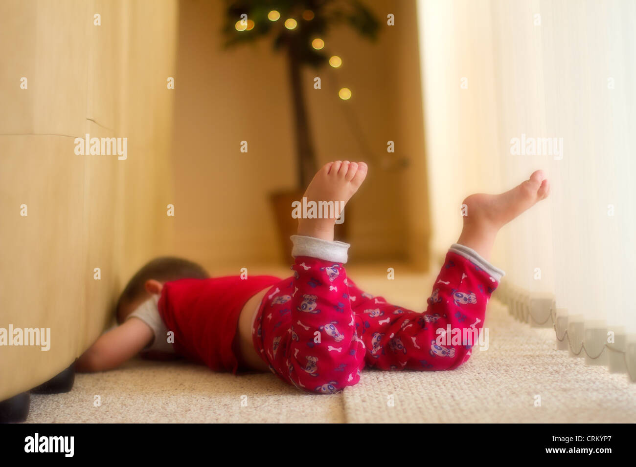 under the sofa Stock Photo Alamy