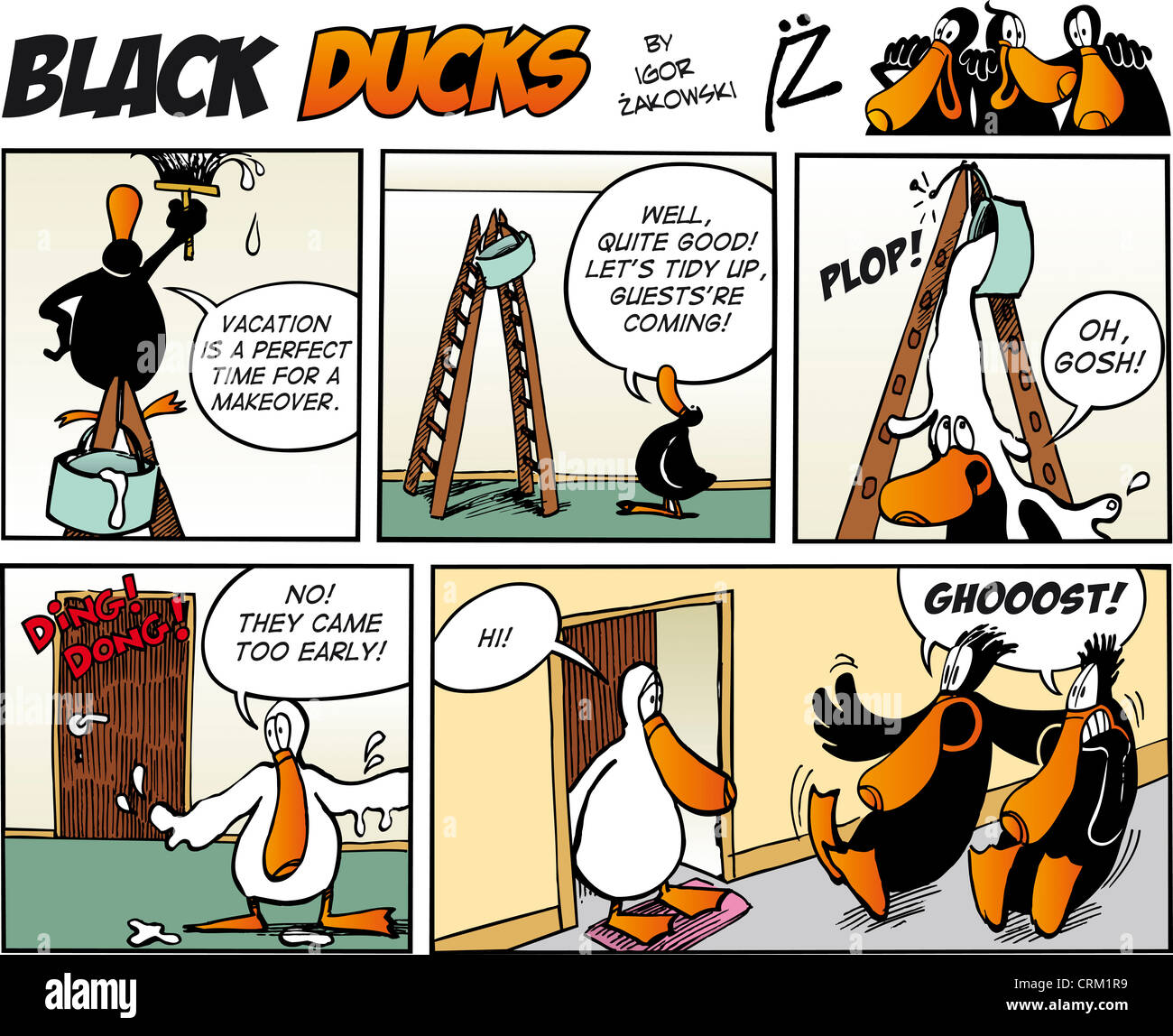 Black Ducks Comic Story episode 73 Stock Photo