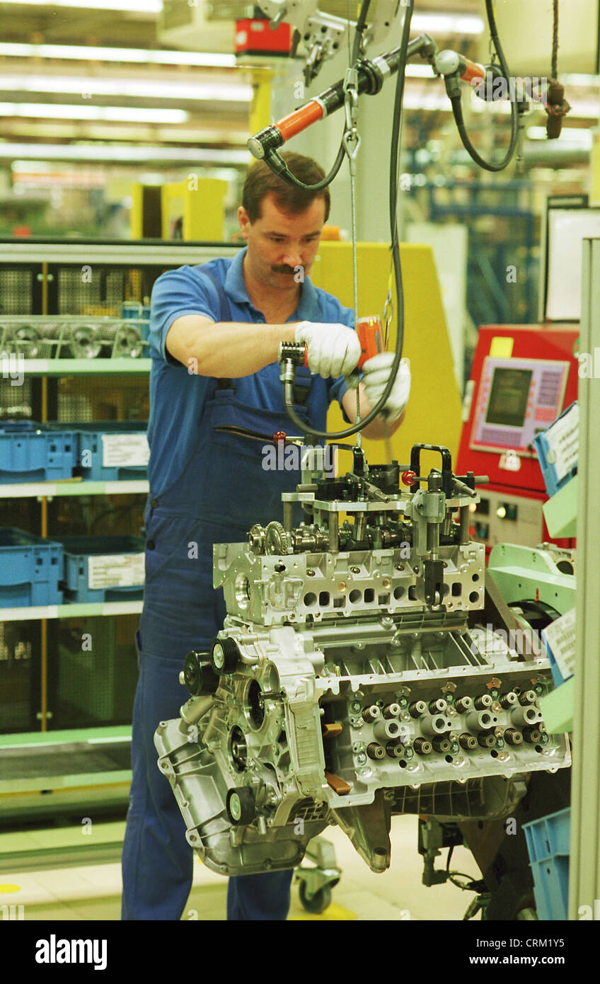 Engine at DaimlerChrysler in Berlin Stock Photo