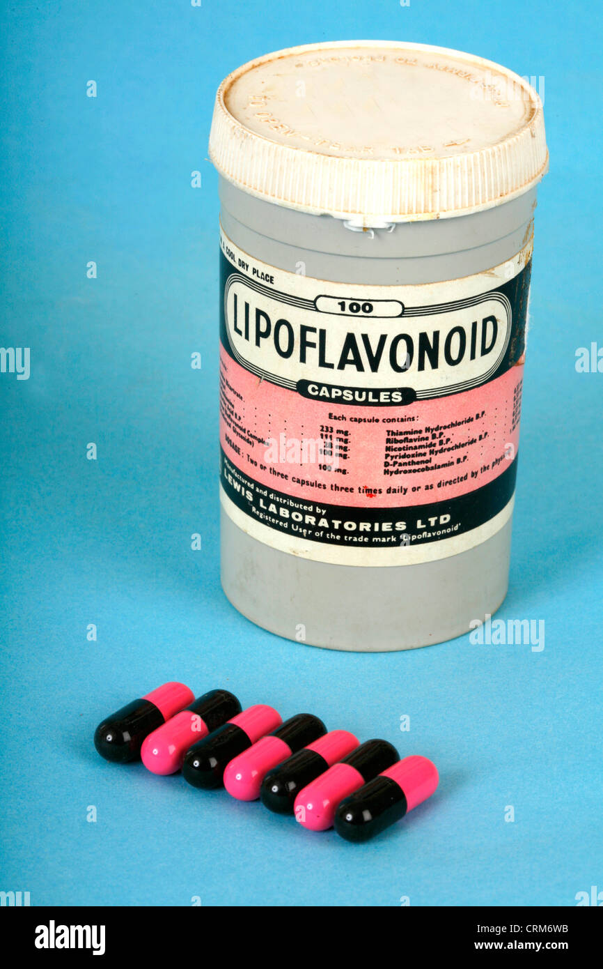 Lipoflavonoid For the treatment of tinnitus (ringin in ears Stock Photo