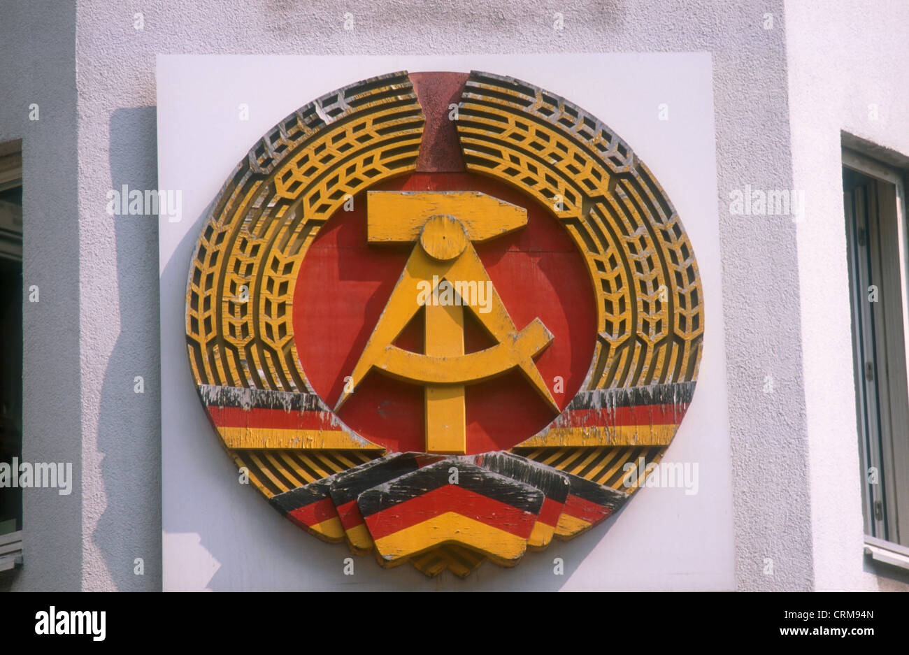State Emblem of the GDR on the Wall Museum, Berlin Stock Photo