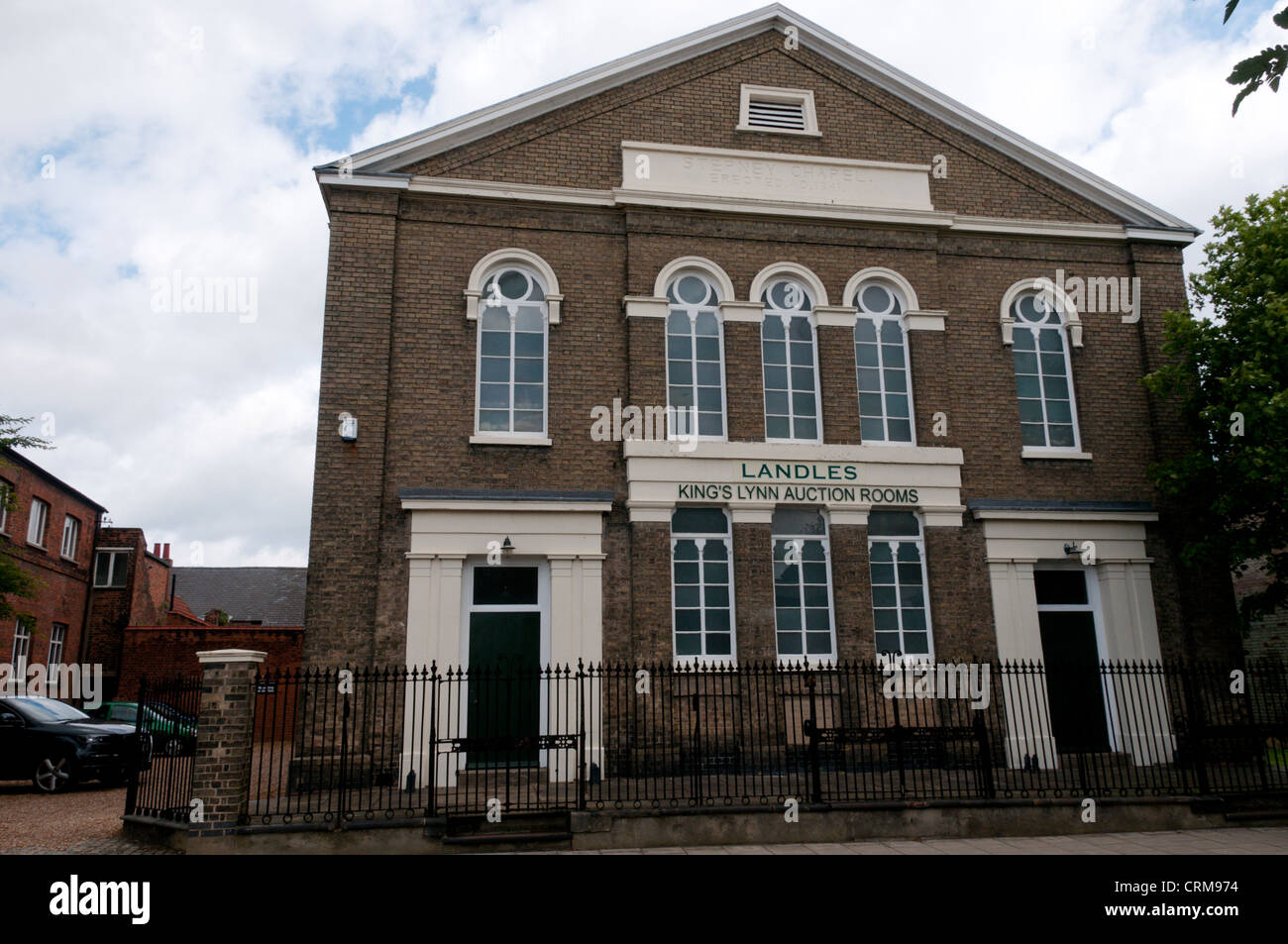 Landles King's Lynn Auction Rooms in the old Stepney Baptist Chapel. Stock Photo