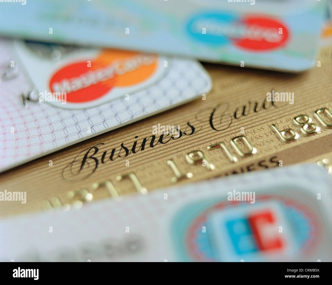 Details of credit and debit card Stock Photo