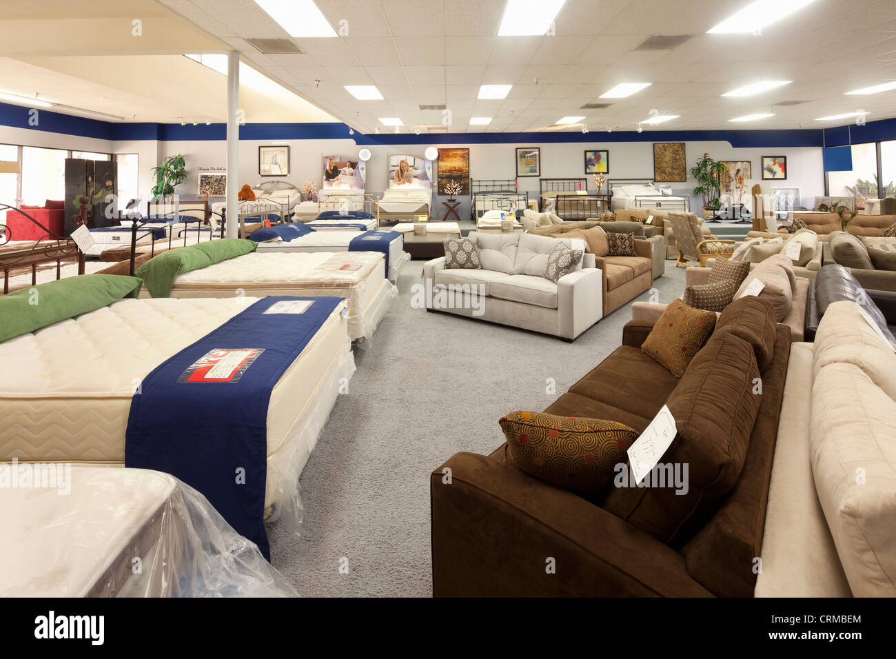 Interior of furniture store Stock Photo - Alamy