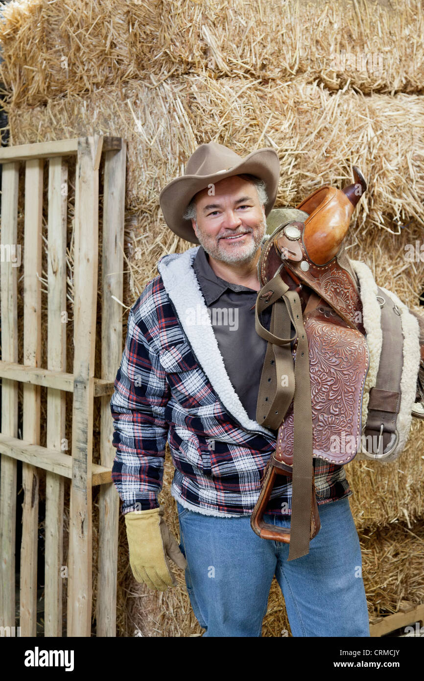 Rodeo People Smiling Cowboy Portrait Stock Photo - Download Image Now -  Mature Adult, Overweight, 40-49 Years - iStock