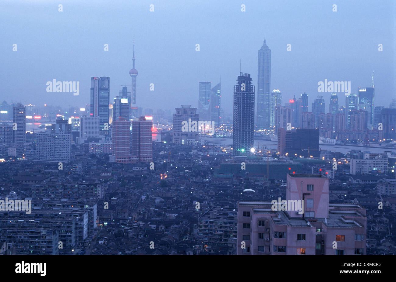 Skyline of Pudong in Shanghai Stock Photo - Alamy