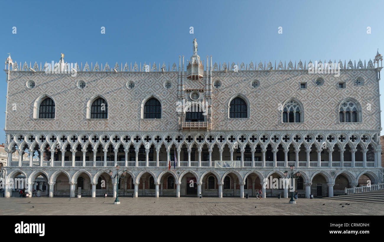 The South Facade of the Doge's Palace Stock Photo