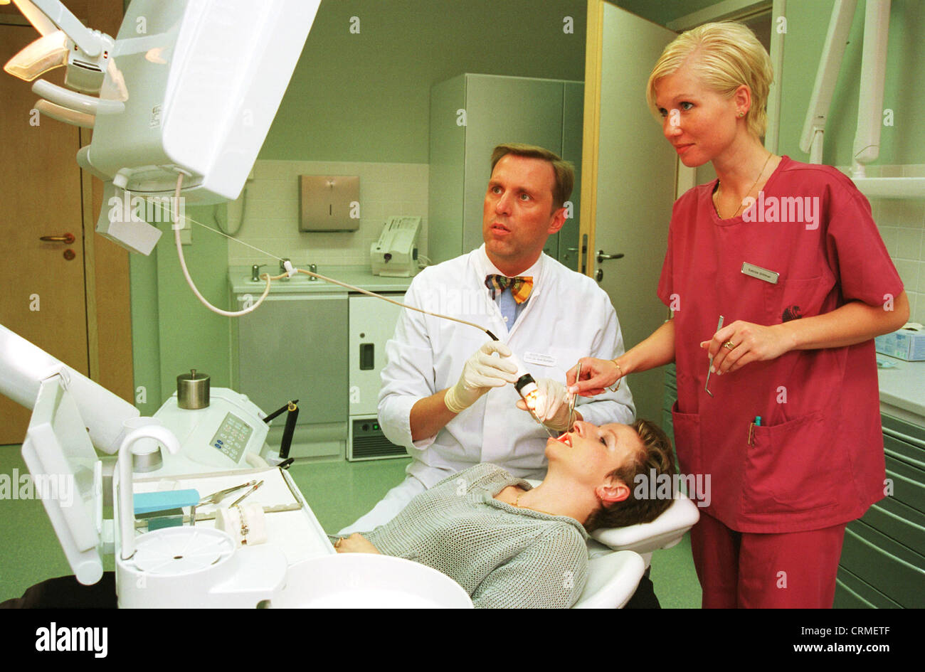 Patient at the dentist in Berlin Stock Photo Alamy