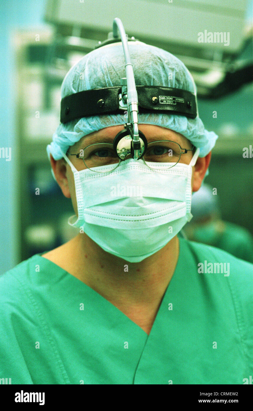 Surgeon in work clothes, Berlin Stock Photo