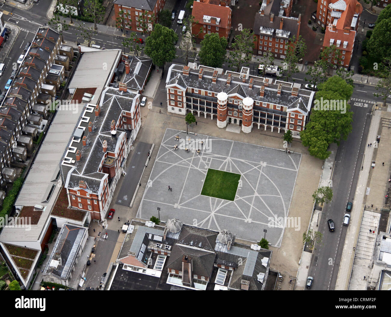 Aerial view of the Chelsea College of Art, The University of the Arts London Chelsea to be precise Stock Photo
