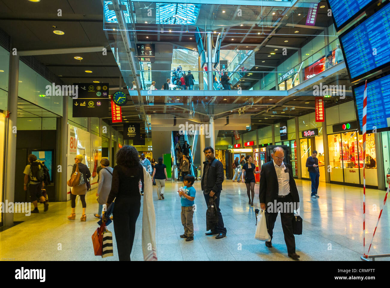 Paris gare saint lazare train station hi res stock photography and