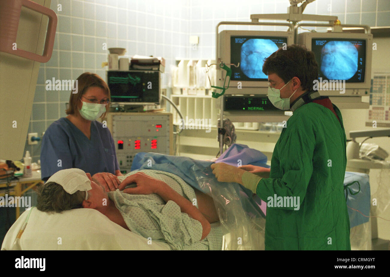 Cardiac catheterization laboratory, Berlin Stock Photo Alamy