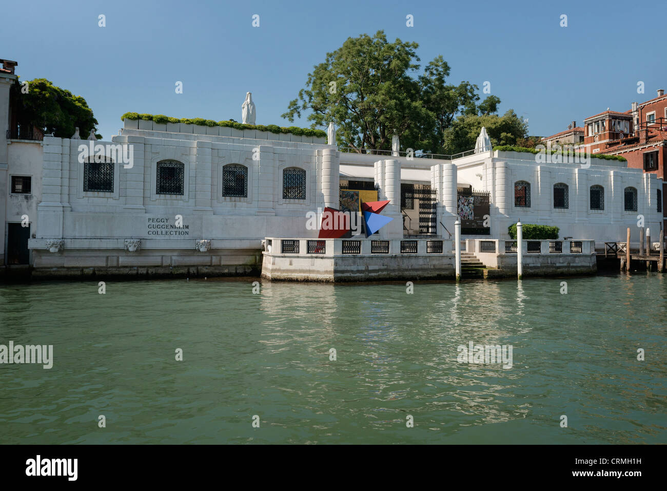 The Peggy Guggenheim Collection is located alongside the Grand Canal in Venice Stock Photo