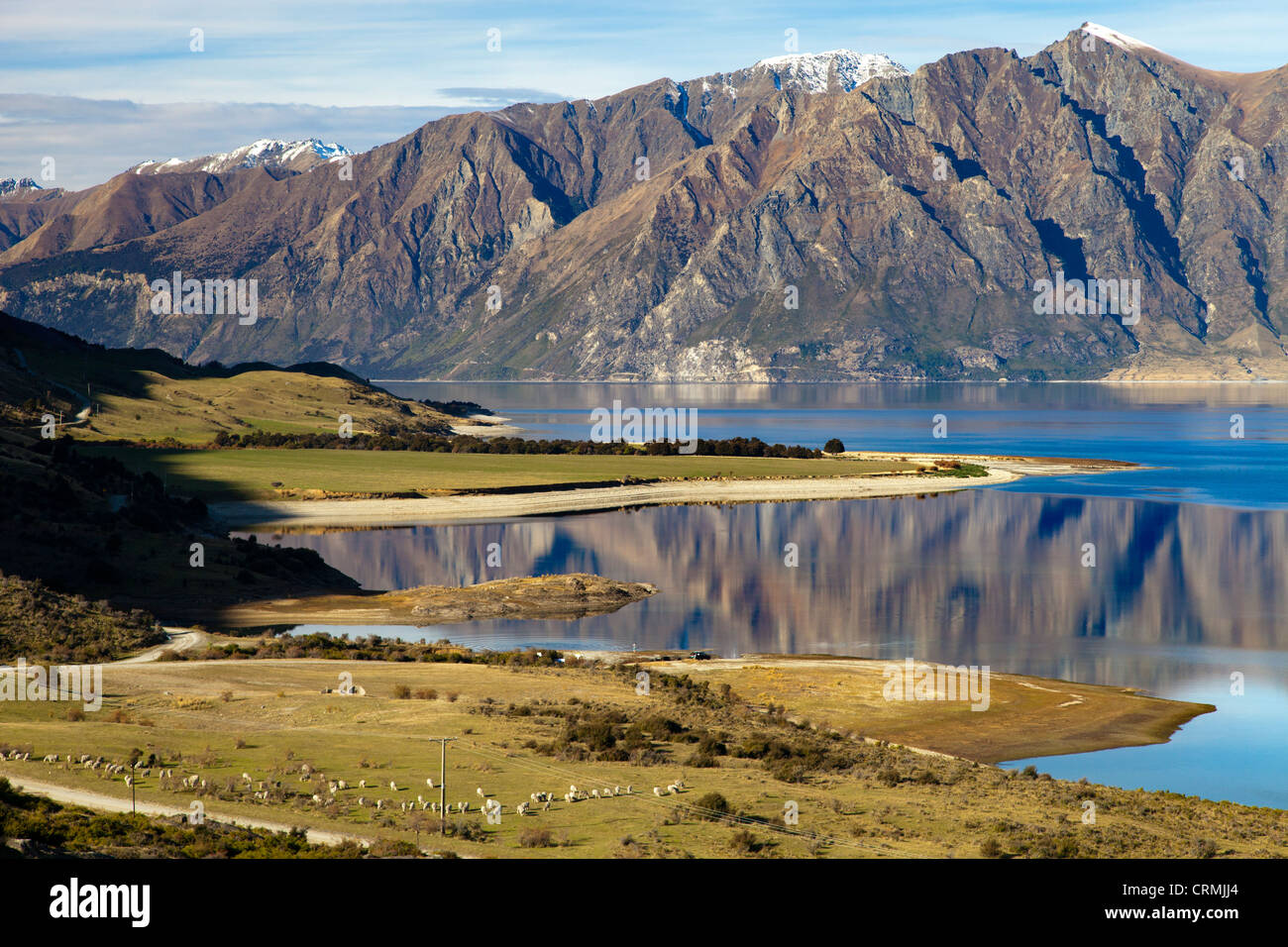 Lake Hawea, South Island of New Zealand Stock Photo - Alamy