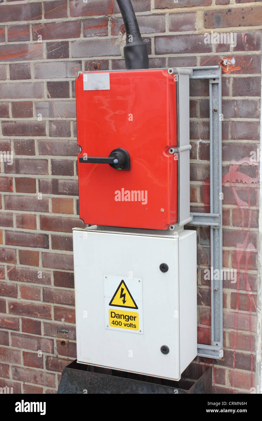 Electrical power distribution pole junction hires stock photography