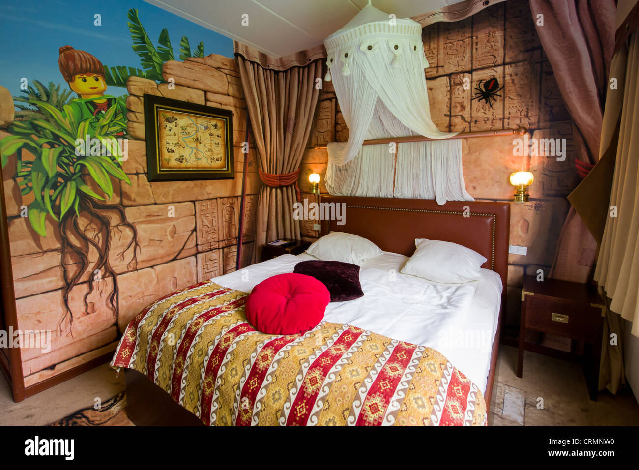Interior of adventure themed room at the Hotel Legoland, Legoland, Billund,  Denmark Stock Photo - Alamy