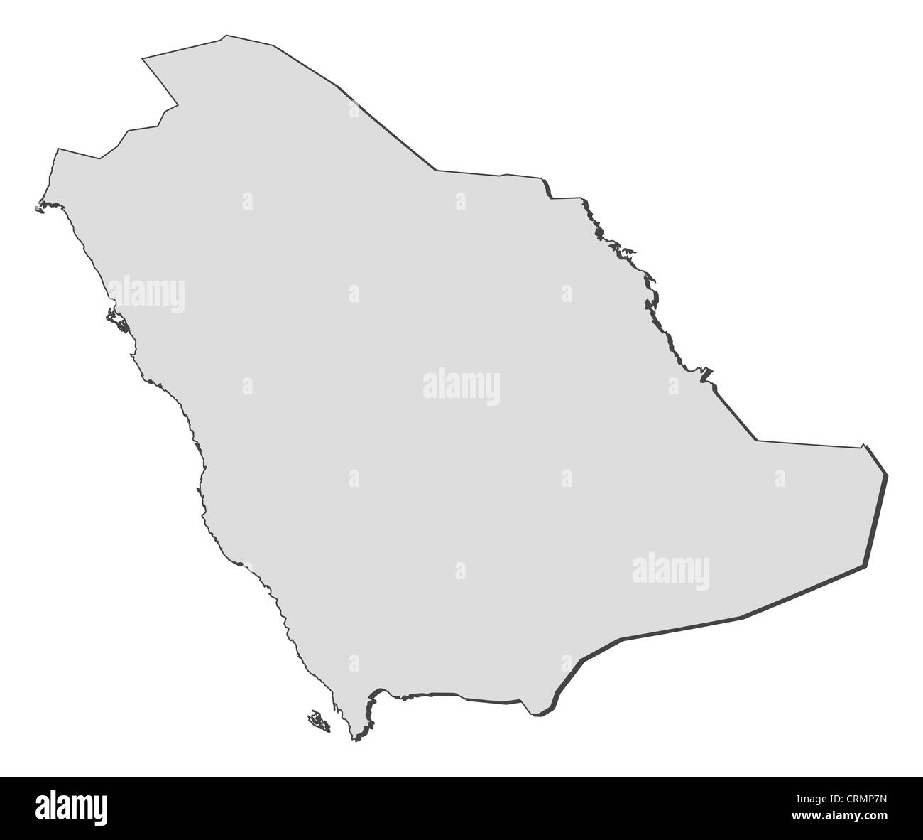 Political map of Saudi Arabia with the several provinces Stock Photo ...