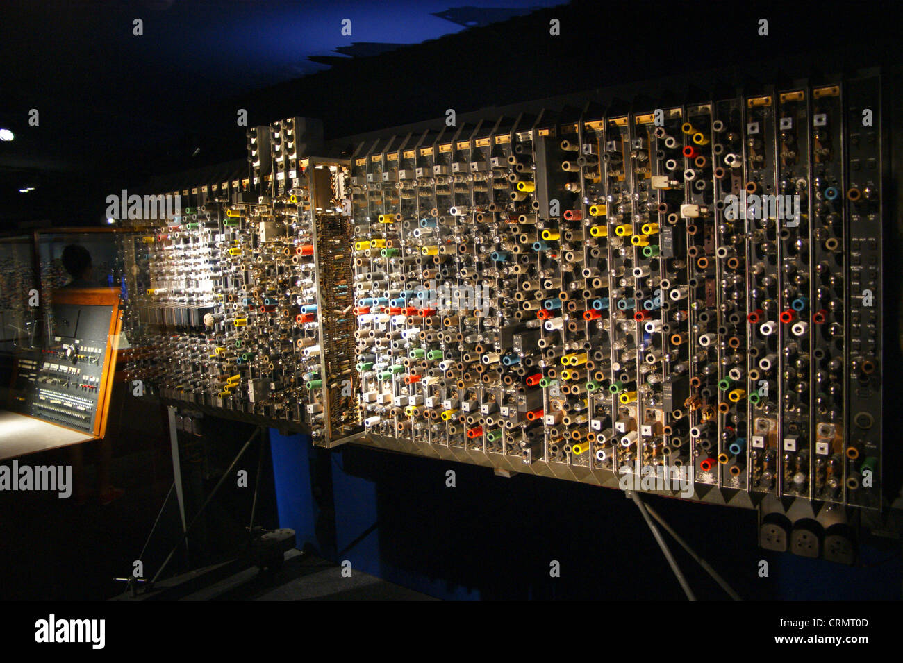 Pilot Ace computer (1950) designed by Alan Turing, Science Museum, Exhibition Road, London, England Stock Photo