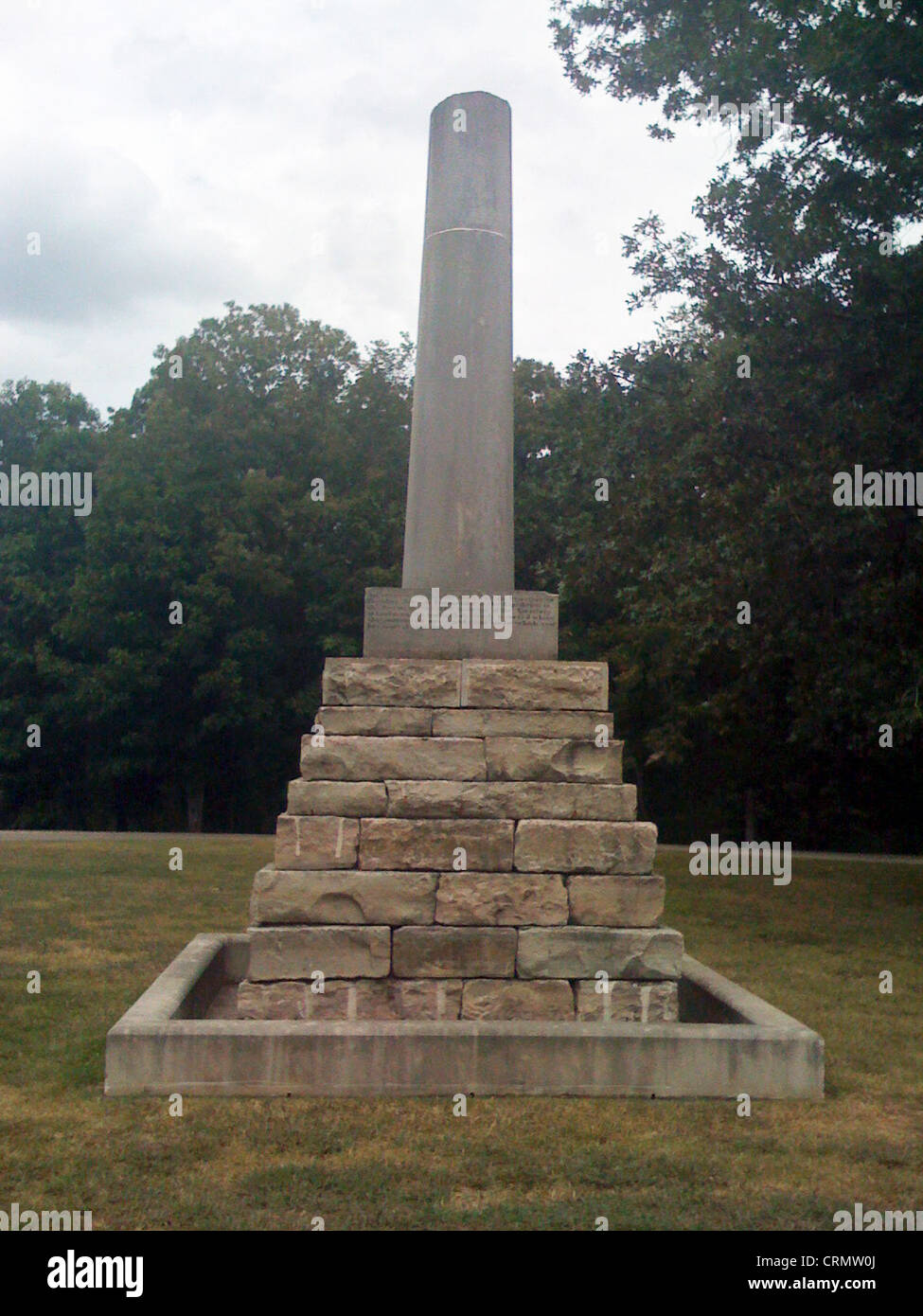 Monument to Meriwether Lewis in Tennessee Stock Photo