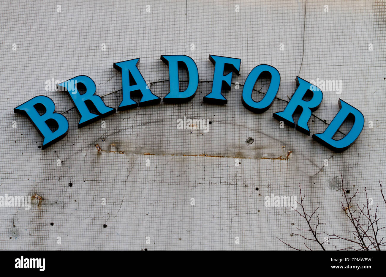The Mecca Bingo and Bradford Ice Rink Sign outside the Ice Rink on