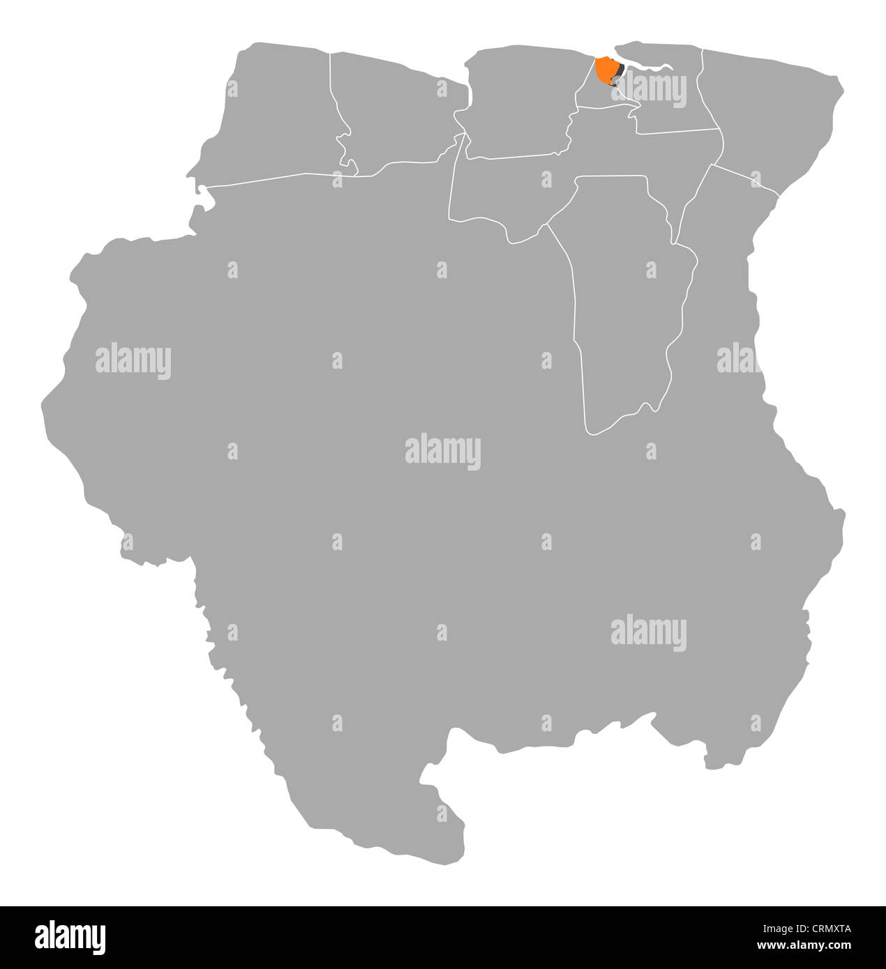 Paramaribo suriname maps cartography geography Cut Out Stock Images & Pictures Alamy