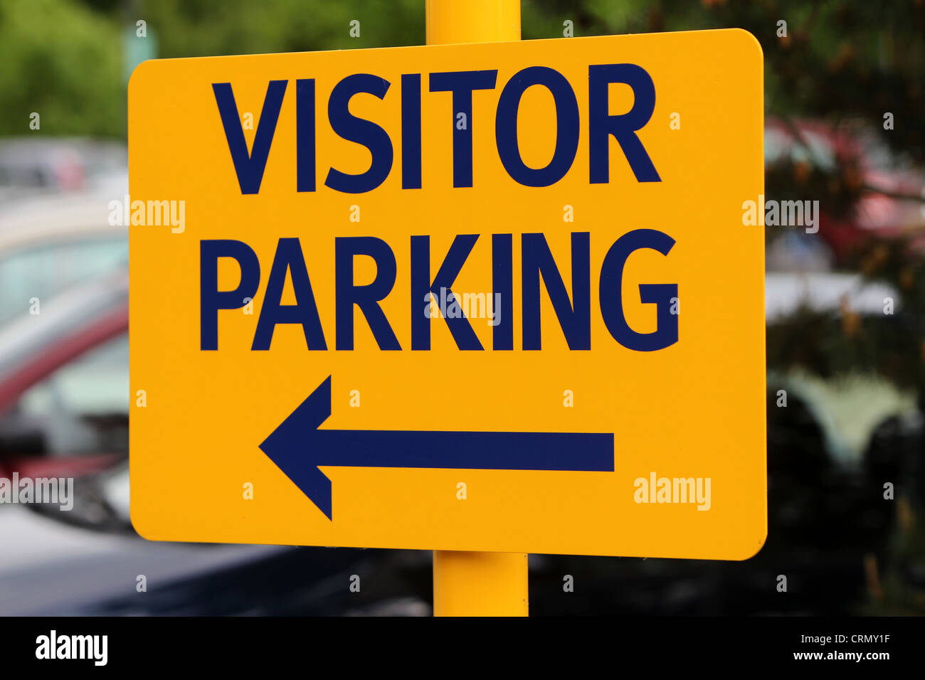 A visitor Parking sign in a car park in Brighton, East Sussex, UK Stock ...