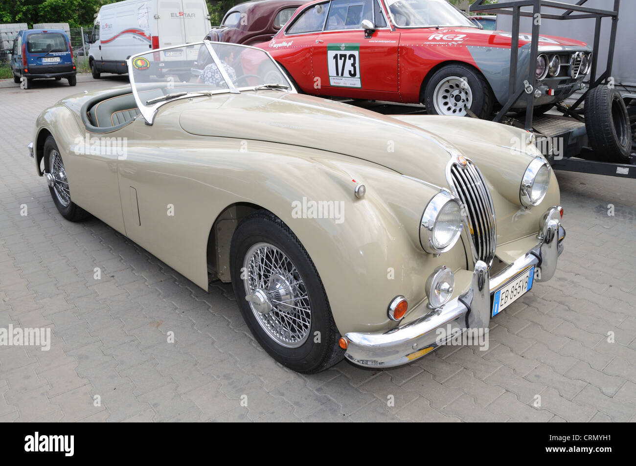 Décoration murale en métal - Jaguar - XK140 Cabriolet