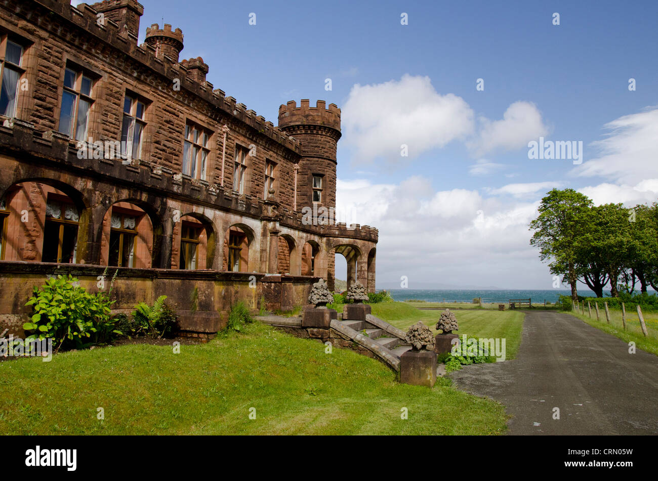 Scotland, Inner Hebrides, Isle of Rum (aka Rhum). Historic Kinloch