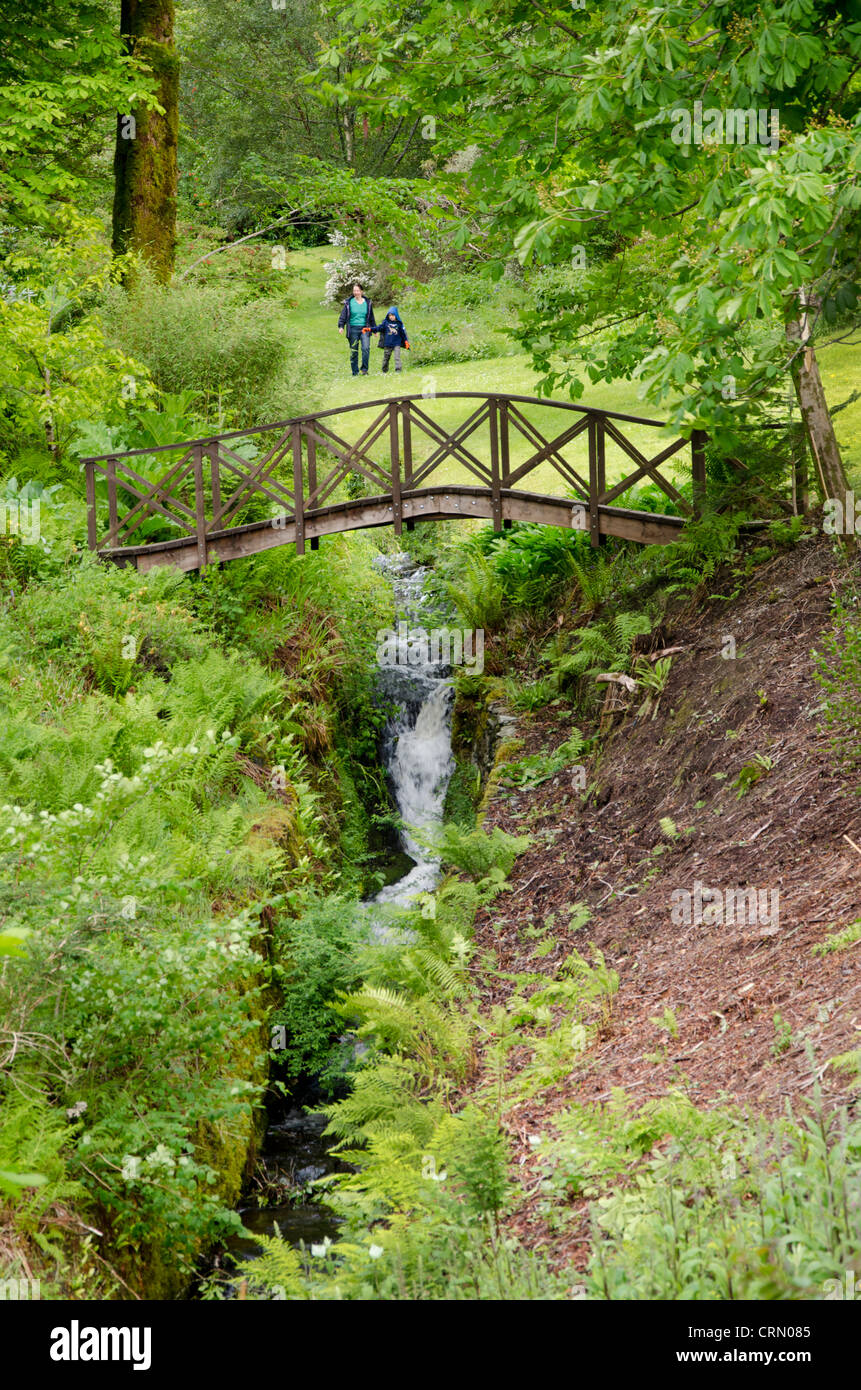 Scotland, Inner Hebrides, Isle of Skye. Armadale Castle Gardens. Garden ...