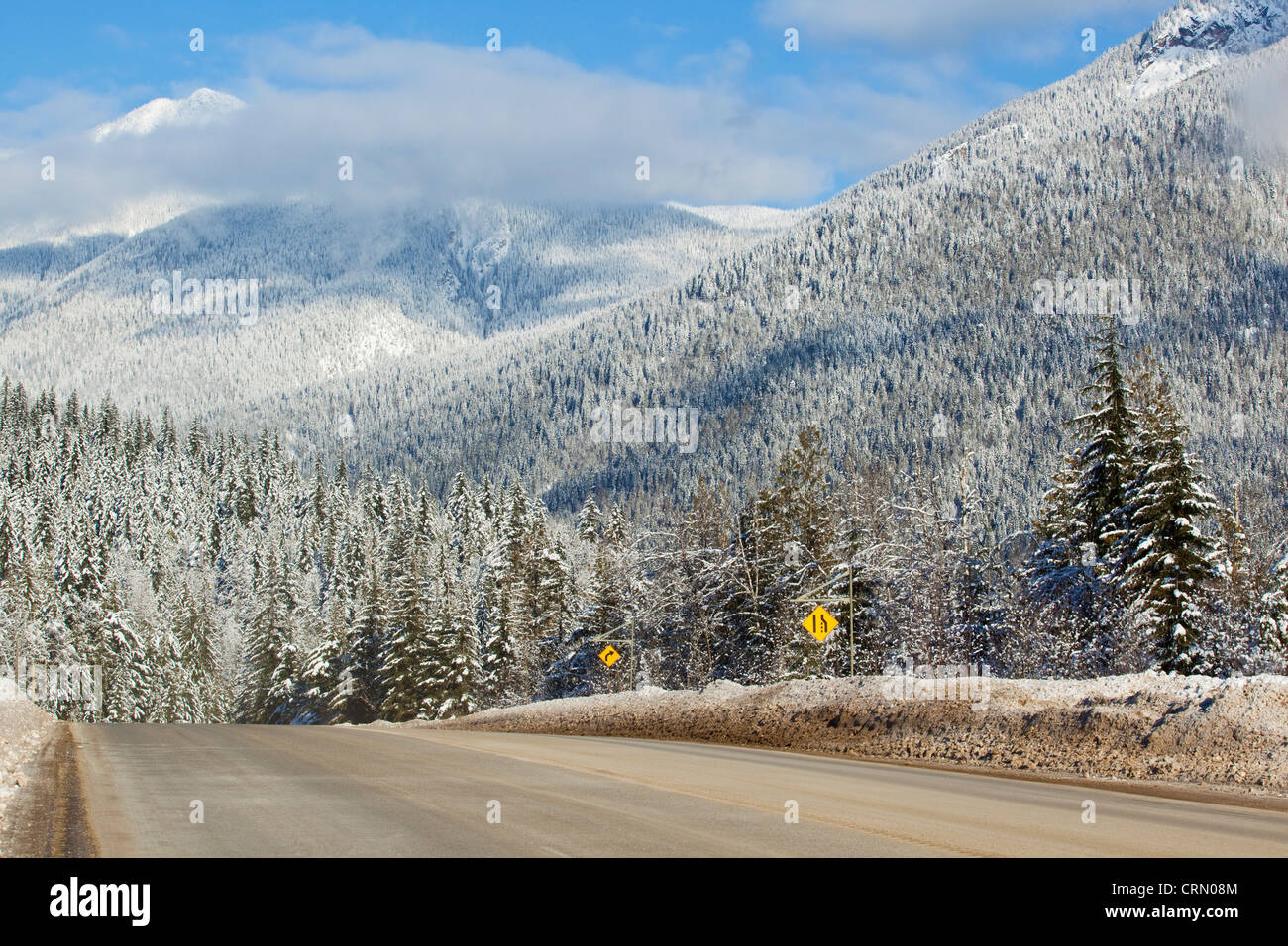 TransCanada Highway 1 in Glacier National Park, British Columbia