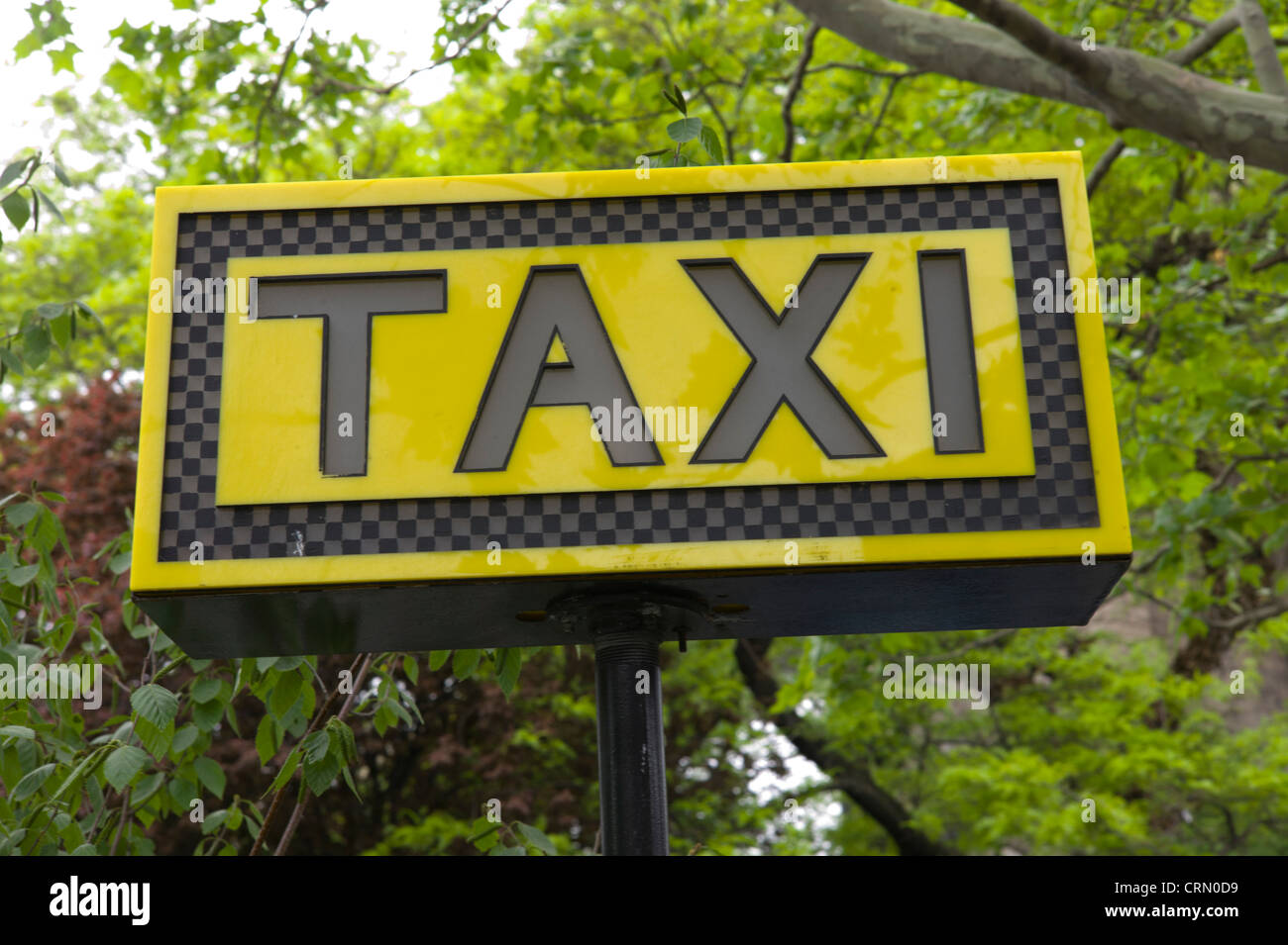 Taxi stand sign Stock Photo