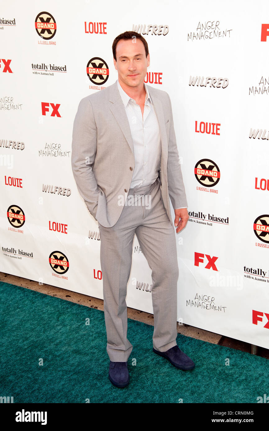 HOLLYWOOD, CA - JUNE 26: Chris Klein arrives at FX Summer Comedies party at Lure on June 26, 2012 in Hollywood, California. Stock Photo