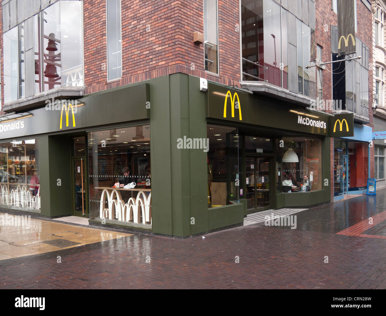 McDonald's fast food café Linthorpe Road shopping centre in