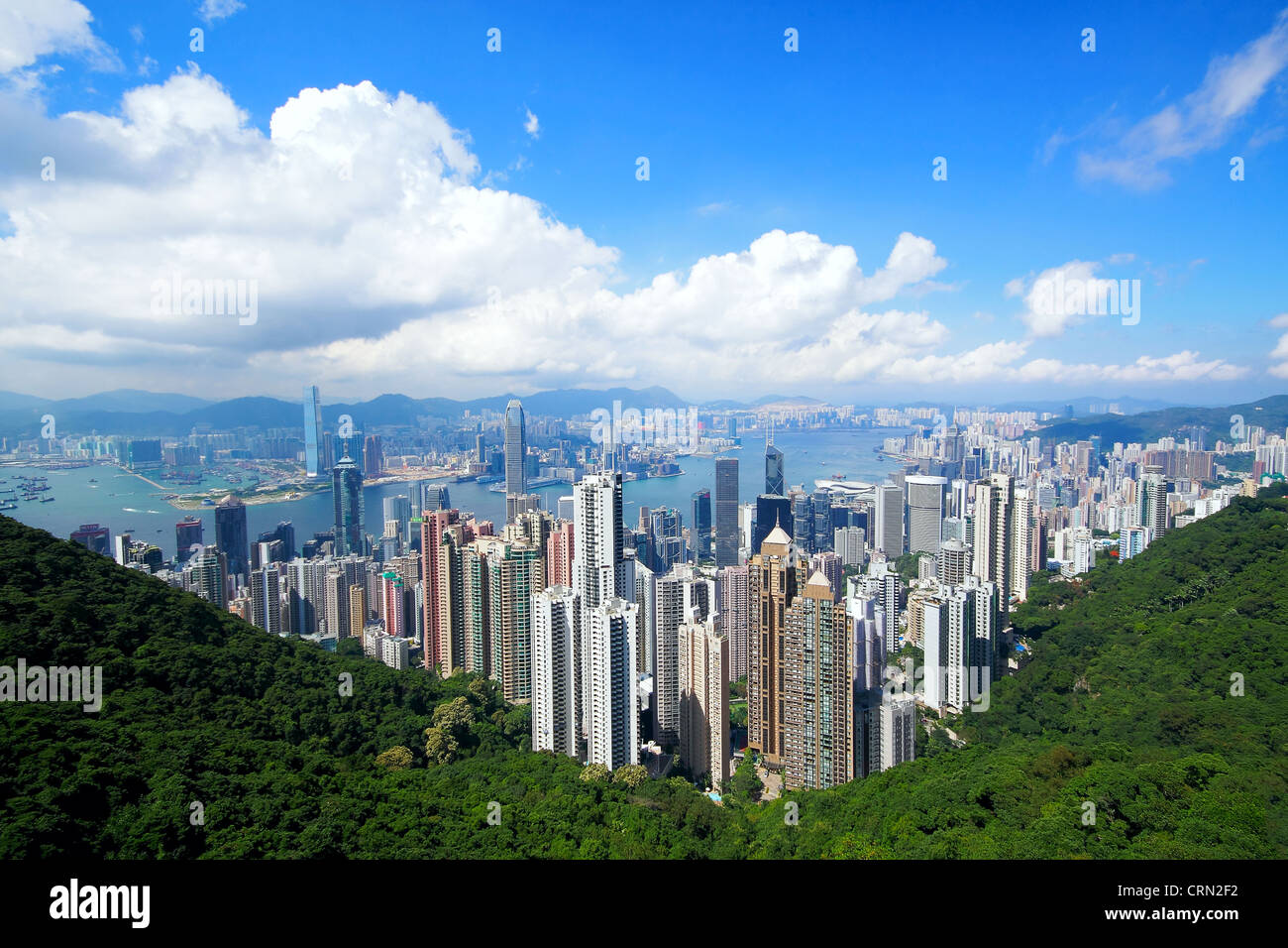 Hong Kong skyline from Victoria Peak Stock Photo - Alamy
