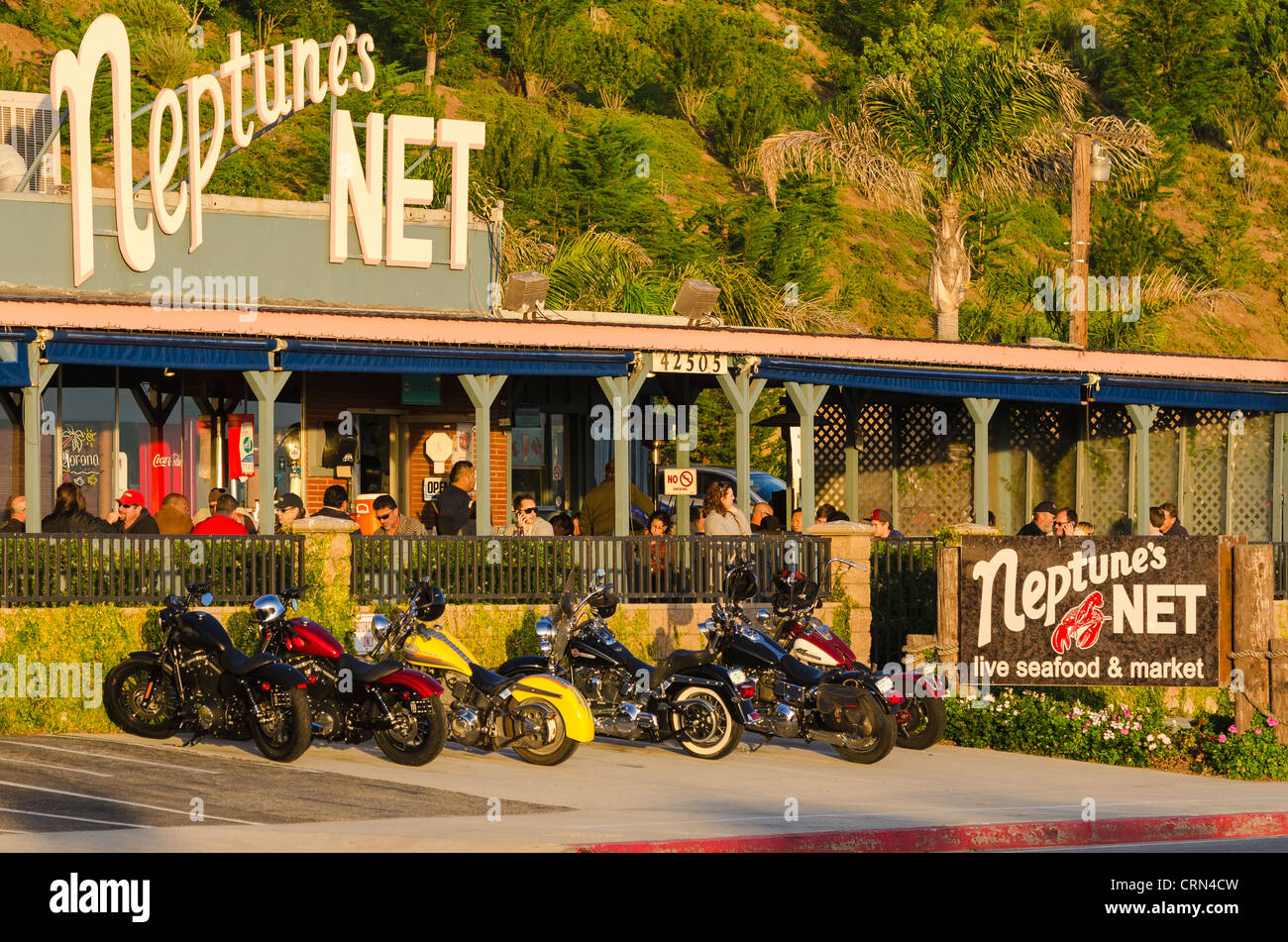 Neptune s Net Seafood Restaurant Malibu California USA Stock Photo 