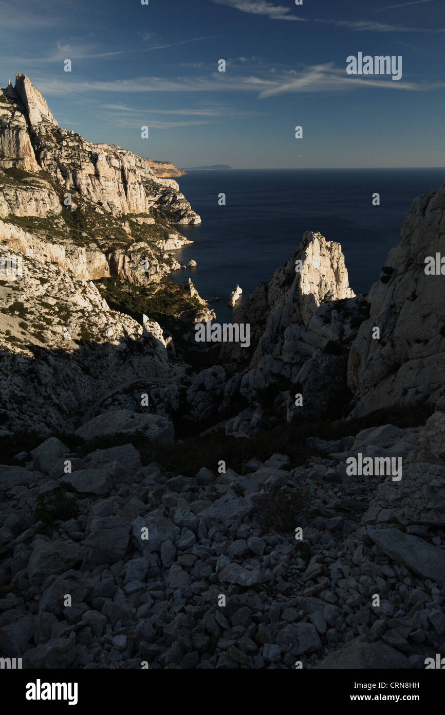 Splendid cliffs (Calanques) in southern France Stock Photo - Alamy