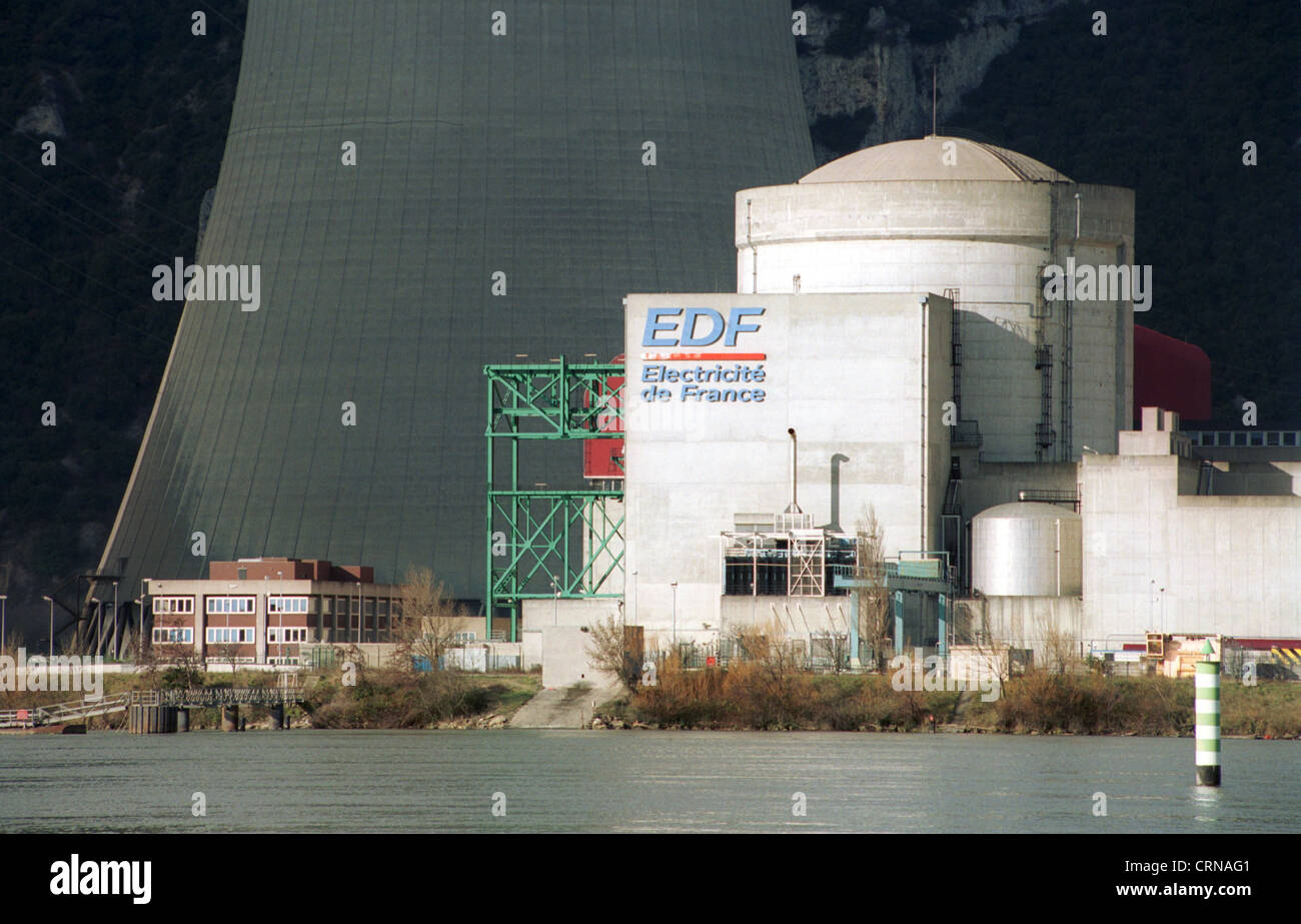 Nuclear Power Plant in France Stock Photo