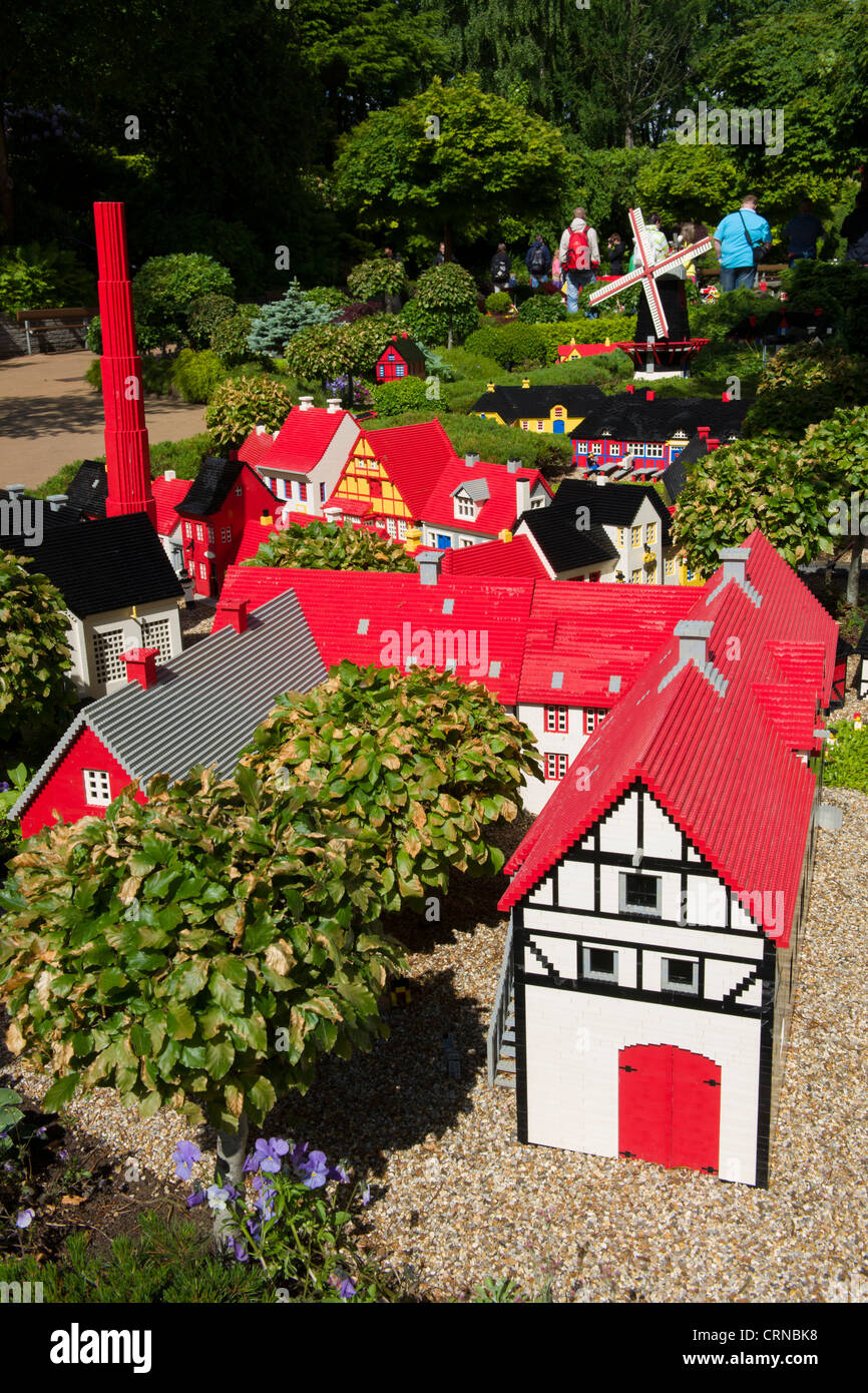 Lego houses at Miniland, Legoland, Billund, Denmark Stock Photo Alamy