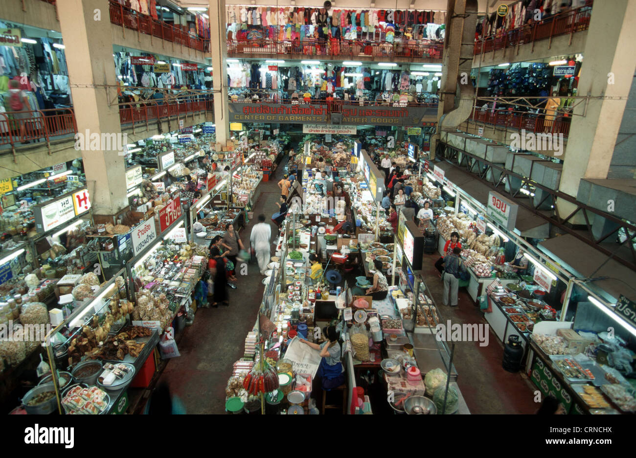 Market Hall in Chiang Mai (Thailand) Stock Photo
