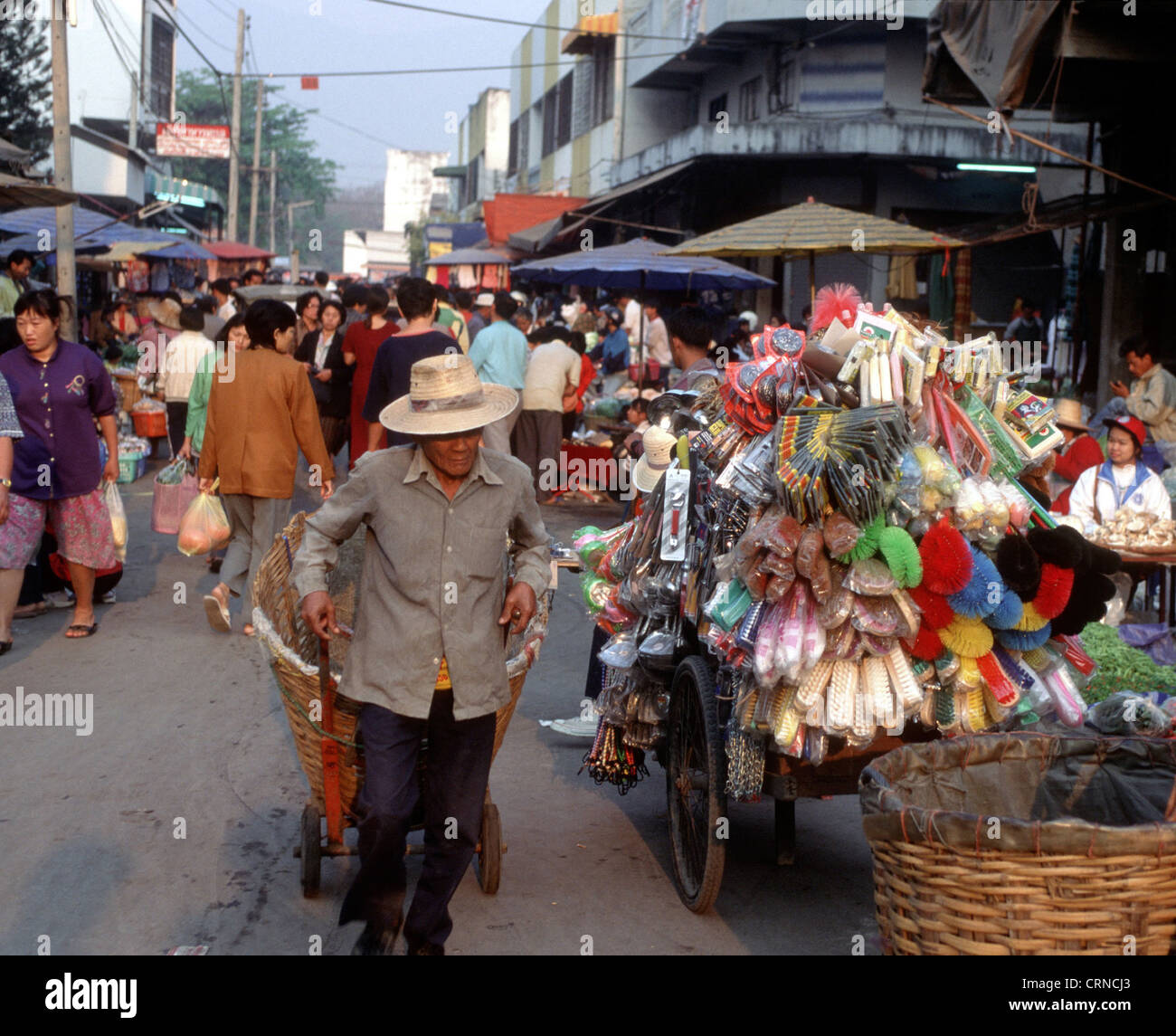 The marketplace of Chiang Mai (Thailand) Stock Photo