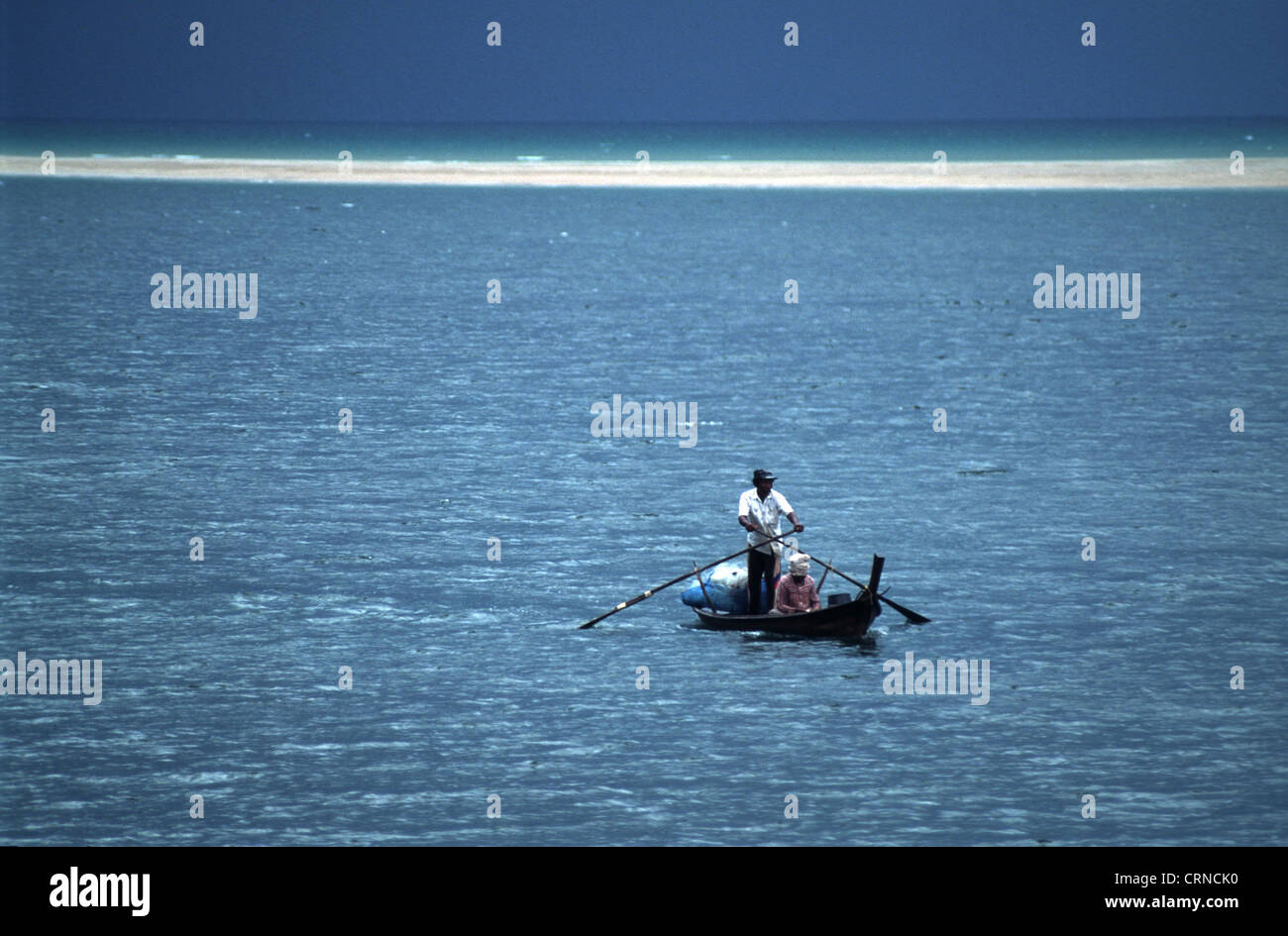 Fischer heads for the island of Ko Lanta (Thailand) Stock Photo