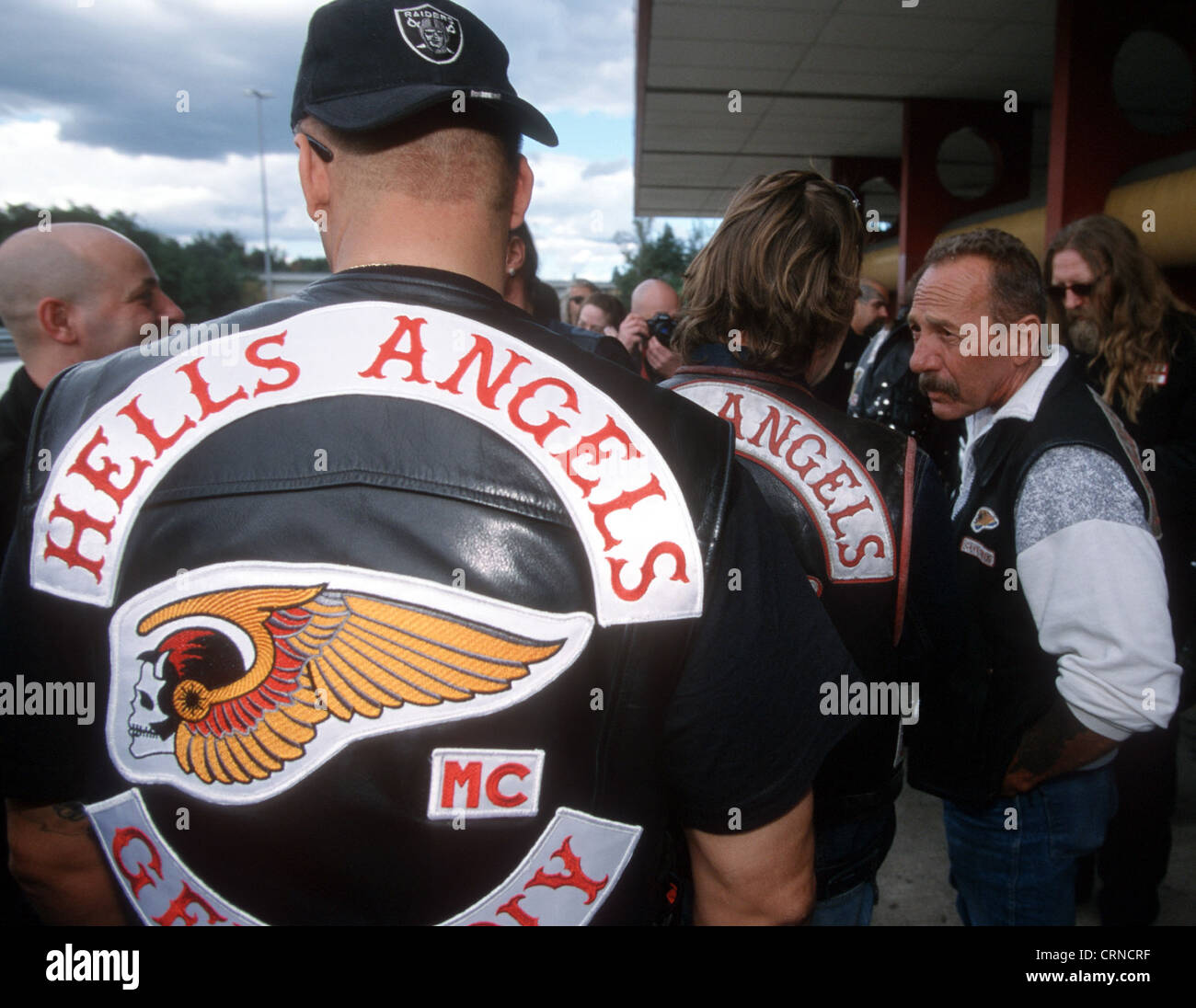 Hells Angels in Berlin Stock Photo