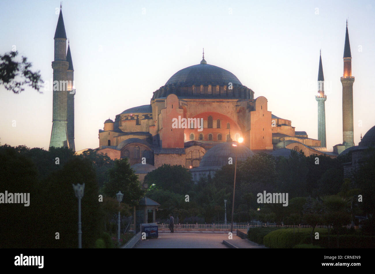 the Hagia Sophia in Istanbul at dawn Stock Photo - Alamy